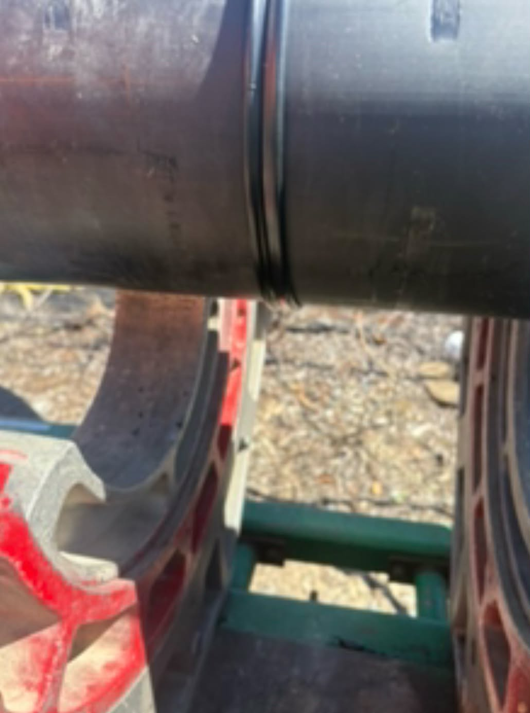 Fusion-joined HDPE coupling during on-site installation